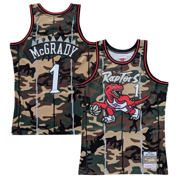 NBA Toronto Raptors Trikot Tracy McGrady 1 Woodland Camo Swingman - Herren NBA Toronto Raptors Trikot Tracy McGrady 1 Woodland Camo Swingman - Herren